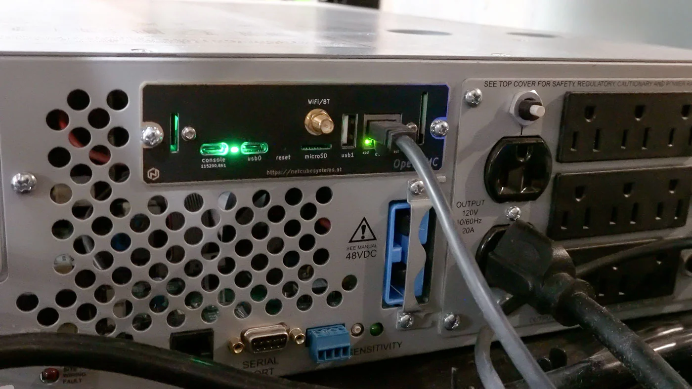 OpenNMC installed in my APC UPS